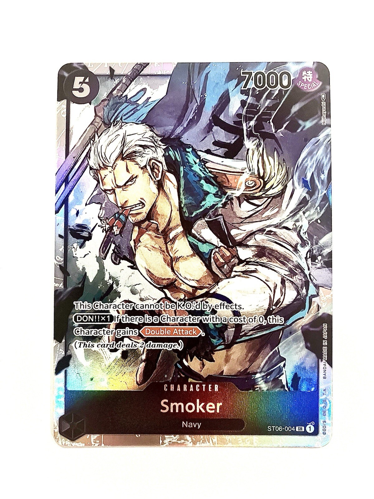ONE PIECE TCG Smoker ST06-004 Starter Deck 6: Absolute Justice Super Rare NM