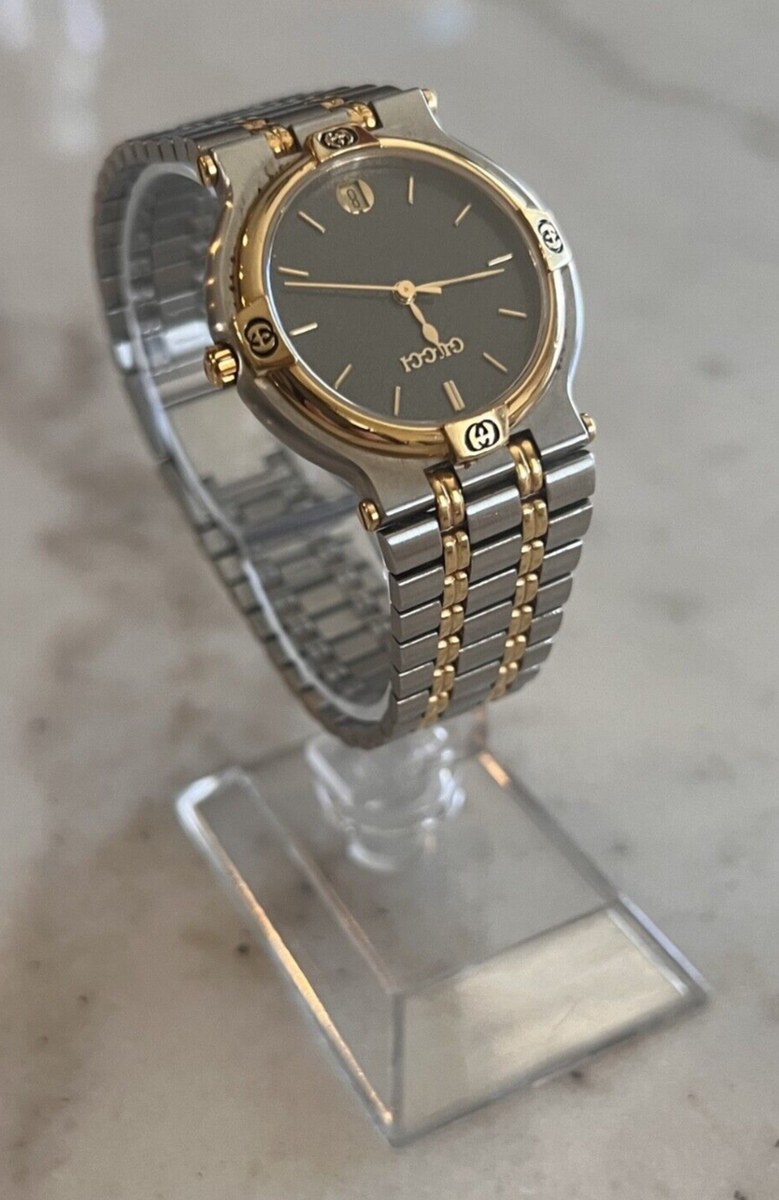 GUCCI アナログ時計 9000M Gucci 9000M 32 mm Slate Gray Dial Two-tone Stainless Steel
