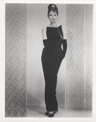 Audrey hepburn stylish in long black dress Breakfast at Tiffany's 8x10 photo | eBay Audrey hepburn stylish in long black dress Breakfast at Tiffany's 8x10 photo | eBay