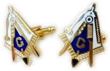 Working Tools York Scottish Rite Plumb Square Gavel Cufflinks Cuff Link Set