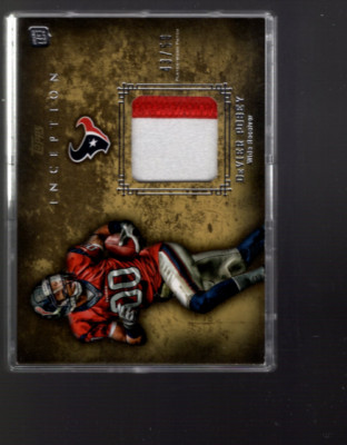 B3986-2012 Topps Inception Rookie Relics Patch Gold #RPDP DeVier Posey/50