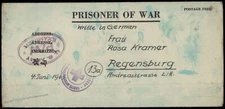 USA Naples Italy WWII Germany POW Kriegsgefangenen Kgf 81611