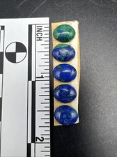 Lot of 5 10x8mm Azurite Beads Item #938A