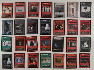 Lote de 300 Cartas Star Wars CCG 1995 1997 Borde Negro   Vintage Decipher