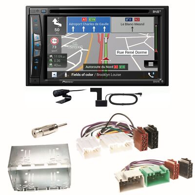 Pioneer AVIC-Z730DAB Navigation USB CD Bluetooth Einbauset für Volvo S40 V40 850