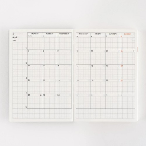 Hobonichi Techo 2026 Planner English version A6 size Monday Start life book - 第 8/9 張圖片
