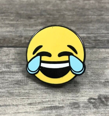 Tears Of Joy Emoji Lapel Hat Jacket Vest Shirt Pin