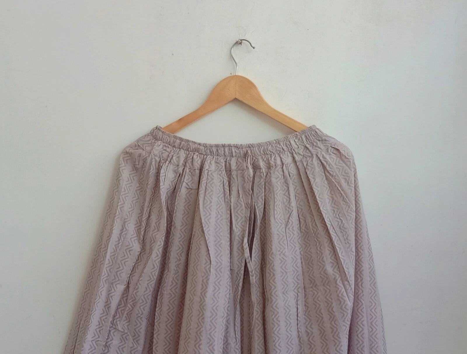 Indian Tan Brown Striped Solid Skirt Cotton Party Wear Skirt Girls Skirt Dresses