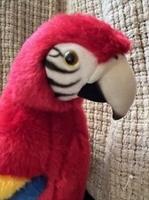 FAO Schwarz Macaw Parrot 14" Plush Stuffed Animal Bird TRUS