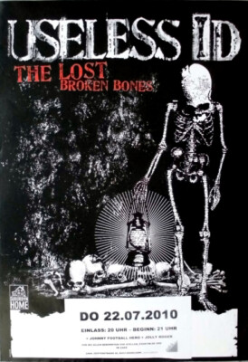 USELESS ID - 2010 - In Concert - The Lost Broken Bones Tour - Poster - ...