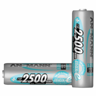 Ansmann 5035442 Maxe + Rechargeable Batteries Aa 2500mAh 4 Pack
