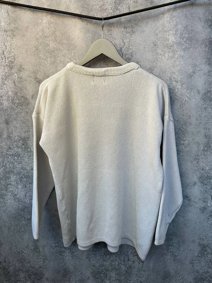 Armani джинсы истинный синий вязаный свитер винтажный 80-х 90-х мужской размер M-L - Изображение 3 из 4