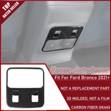 Rear Window Lift Switch Control Panel Cover Trim For Ford Bronco 21+Carbon Fiber