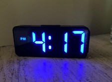Digital Alarm Clock for Bedrooms - Plug in Electric Clock Big Numbers for Desk