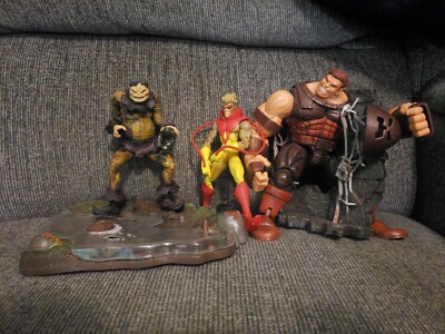 Marvel Legends 3 Figure Lot Toad Juggernaut Bases Pyro Toybiz | eBay