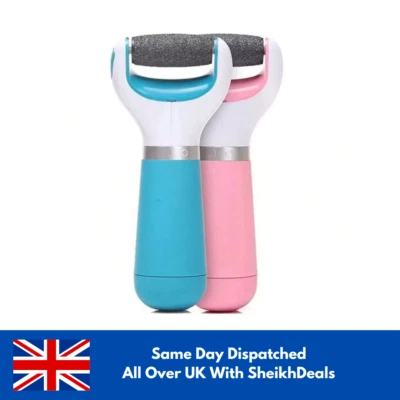 Electric Foot Pedicure Roller File Feet Hard Rigid Skin Callus Remover Tool- UK