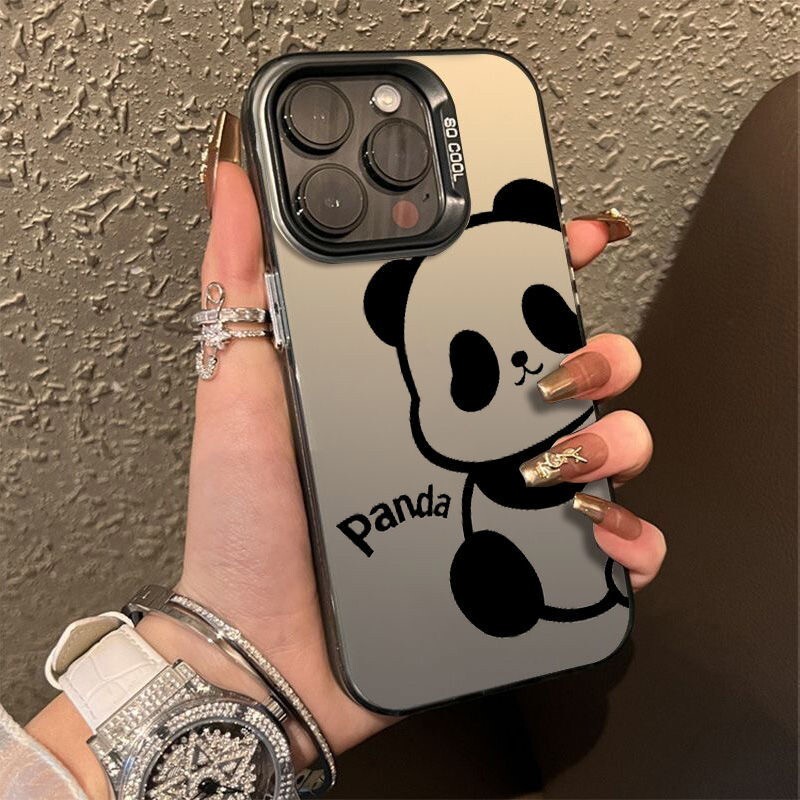 Cute Panda Pattern Phone Case For iPhone 16 15 Pro Max 14 13 12 Mini 11 XR XS 7 Cute Panda Pattern Phone Case For iPhone 16 15 Pro Max 14 13 12 Mini 11 XR XS 7