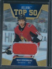 2019-20 Upper Deck Allure MAX VERONNEAU TOP 50 JERSEY T50-15