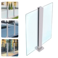 Glass Railing Post,Mid Post 65cm 304 Stainless Steel Balustrade for Balcony Deck