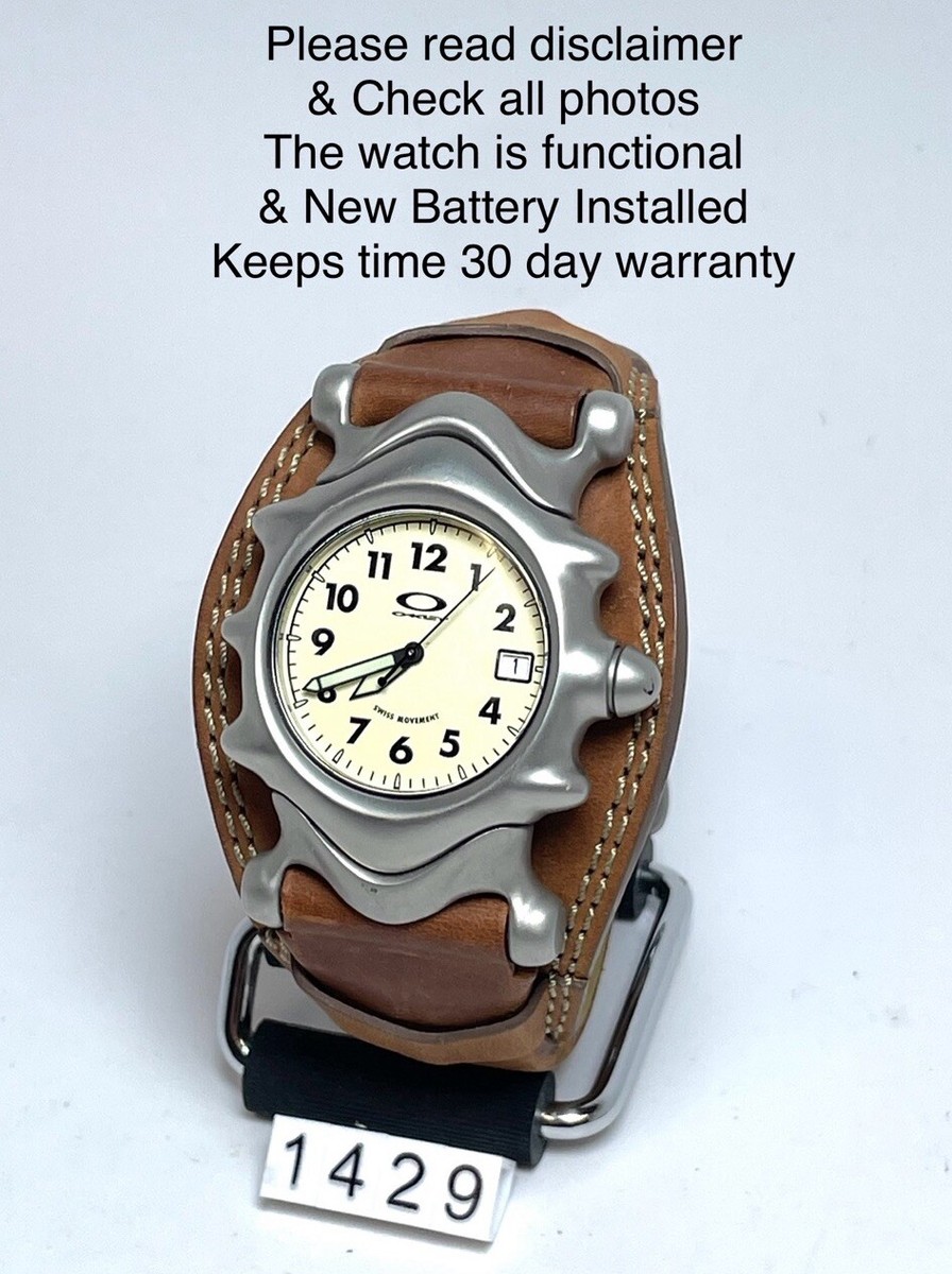 時計 OAKLEY SADDLEBACK Oakley Saddleback Watch Brown Leather Sapphire Crystal (New