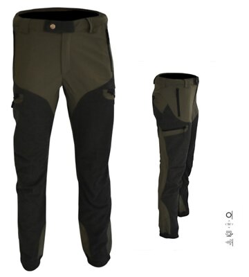 Pantaloni da caccia INVERNALI tecnici elesticizzati impermeabili