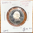 2004-S United States Washington Quarter 25c (Silver PR DCAM)
