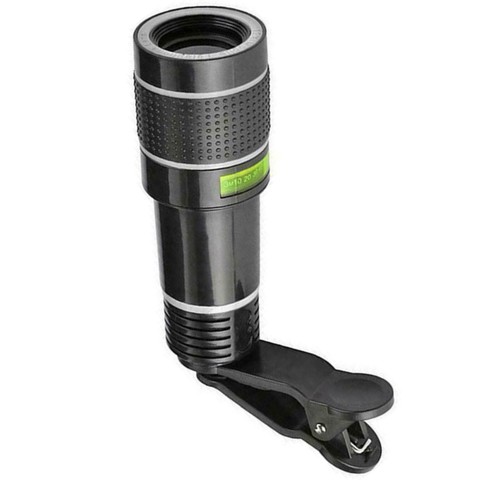 20X Zoom Portable Clip On Telephoto Lens External Mobile Camera Spotting Scope