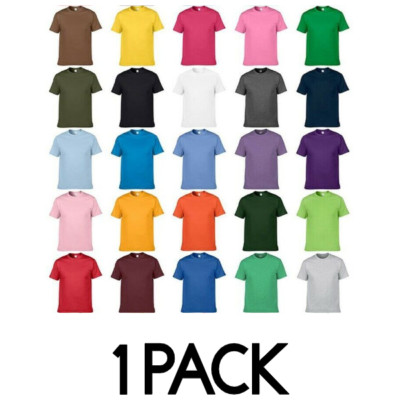 1x PREMIUM SOLS REGENT Mens T-Shirt Cotton Plain Short Sleeve Top  UPTO 5XL PLUS