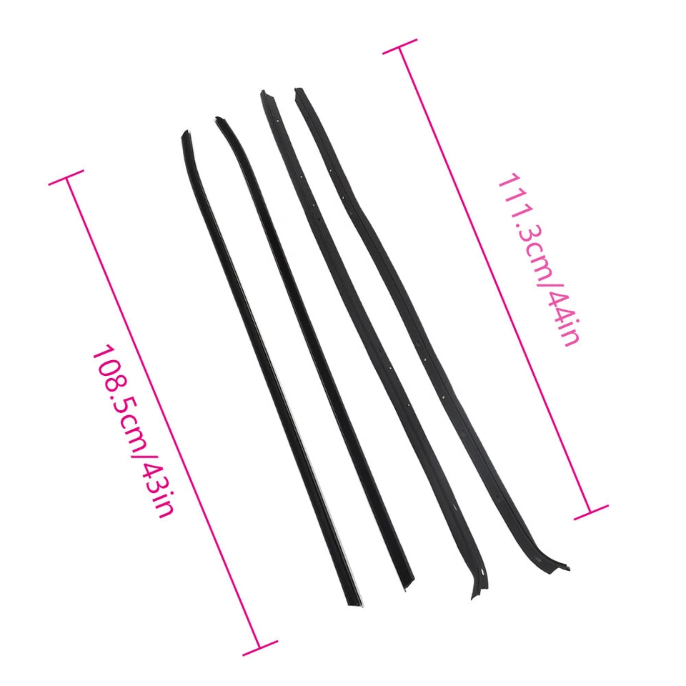 Kit de impermeabilización de fieltros de barrido de ventanas para Chevy Camaro Pontiac Firebird 1970-1981 Foto 2 de 4