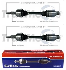 SurTrack Pair Set of 2 Front CV Axle Shafts For Dodge Ram 1500 2006-2011 4WD