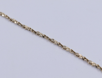 14k Yellow Gold 2mm Twisted S Serpentine Chain Necklace grams