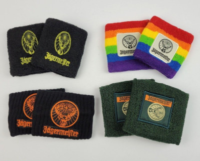 Set mit 2 Stück Jägermeister USA Armband Schweißband Wristband
