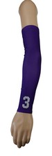 CUSTOM Number Letters Purple Sports Arm Sleeve Basketball Football Baseball