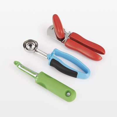 OXO Good Grips Set: Gemüseschäler, Dosenöffner & Eisschaufel. Kartoffelschaufel 
