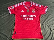 SL BENFICA Home Football Shirt Size M Jersey Adidas Authentic Soccer