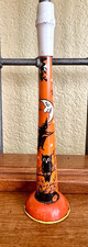 VINTAGE T COHN HALLOWEEN TIN HORN NOISEMAKER Witch Owls Bats Moon Stars