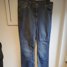 M&S Women's Jeans Blue Bootcut Size 16 Medium W36 L29