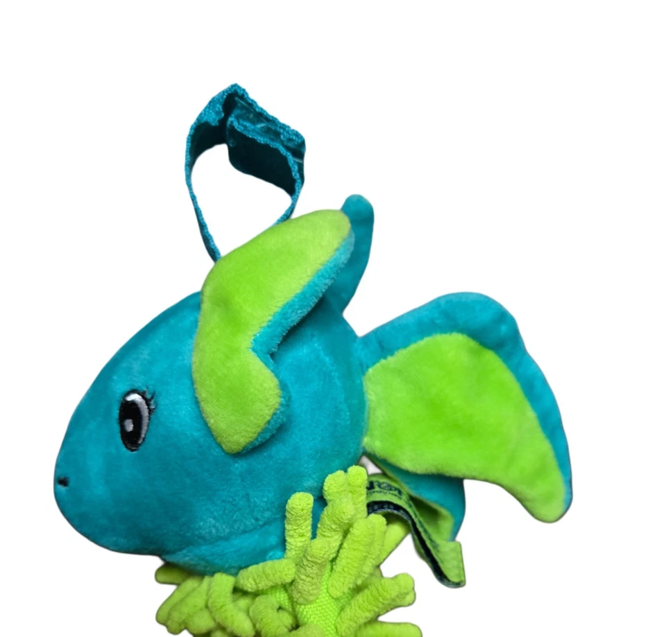 Norwex Kids Chenille Hand Towel Dragon Blue Green Microfiber BacLock Hanging Foto 2 de 4