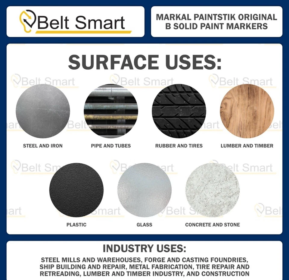 (227 Rack) Genuine Markal 12-Pack Paintstik B Paint Markers w/ Magnetic Grip - Image 3 of 4