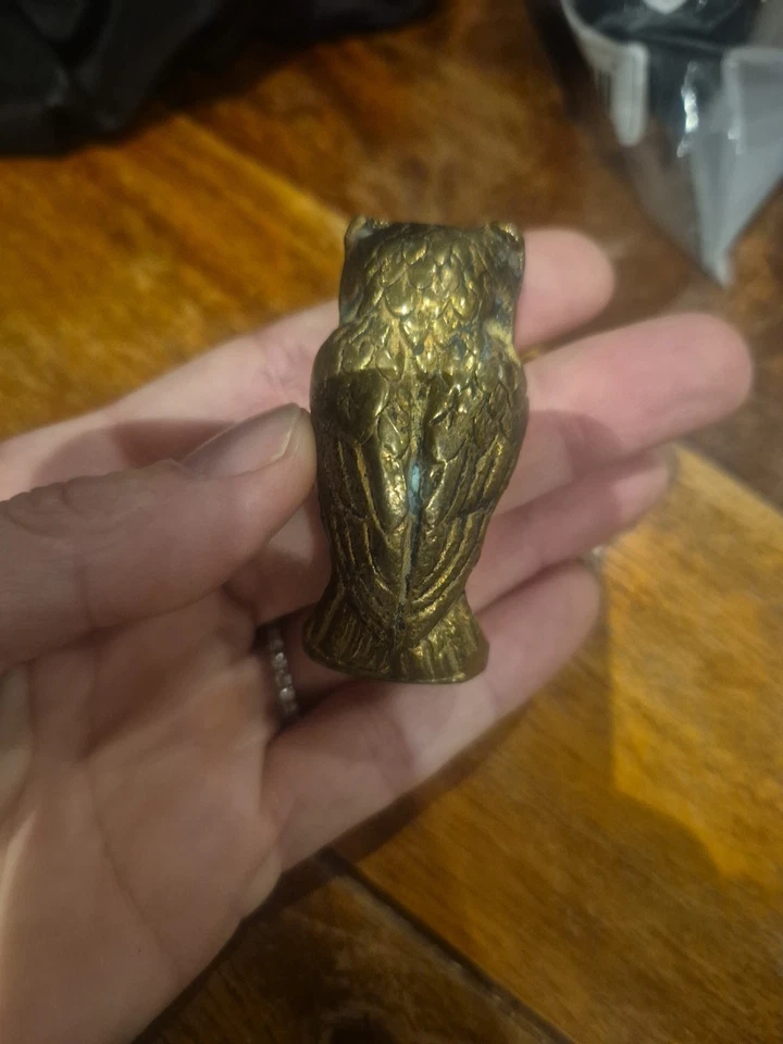 Figurine Chouette En Laiton - Photo 2/4