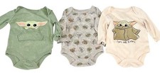 Star Wars Baby Yoda Bodysuits Lot 0-3M Grogu The Mandalorian