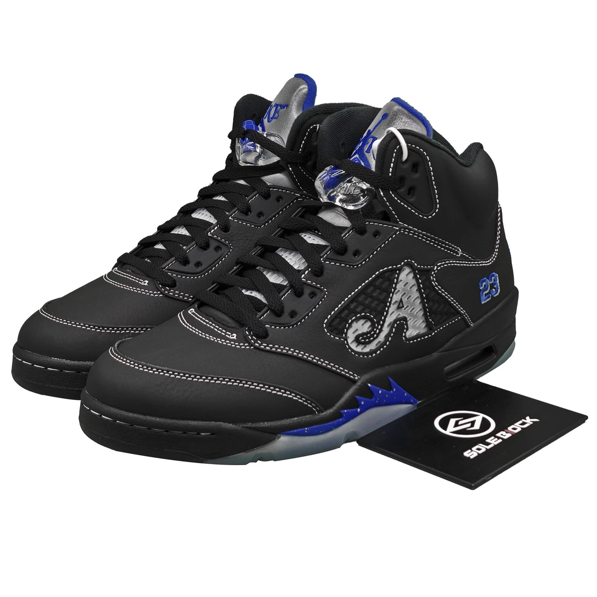 Air Jordan 5 Retro Awake NY Black Racer Blue Men display picture 1