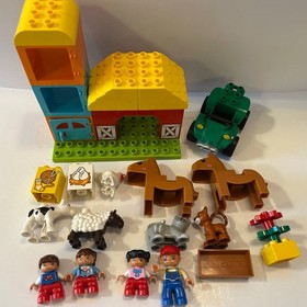 Lego Duplo My First Farm Set 10617 w/Horses, Farmer, Tractor, Cats *See Details