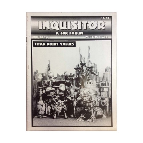 Tim DuPertuis Inquisitor Mag #11 "Titan Point Values" Mag VG