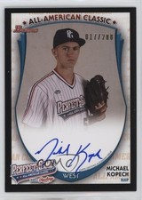 2015 Bowman AFLAC/Under Armour All-American Game 17/200 Michael Kopech Auto 2d9