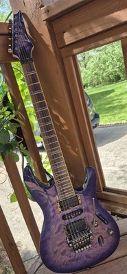 Ibanez S570DXQM S-Series Transparent Purple Sunburst Electric
