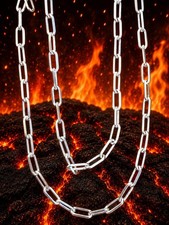 Solid 925 Sterling Silver Paperclip Chain Necklace Bracelet, Italian Link Jewelr