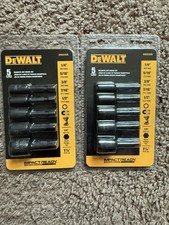 DEWALT DW2235IR Impact Ready Magnetic Nut Driver Sets SAE Hex 5pc 1/4" Shank 