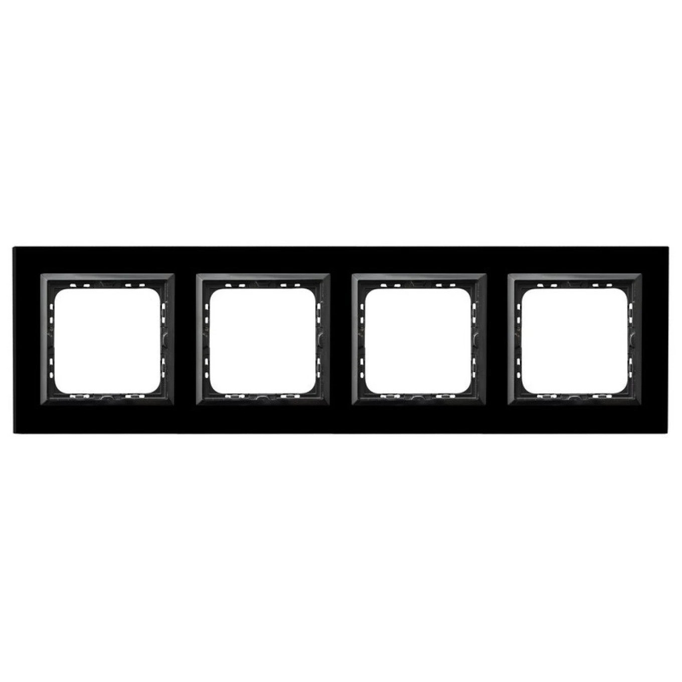 IMPRESSION Quad Frame Black Glass R-4YGC/32/25