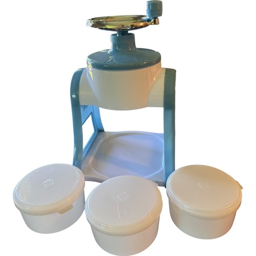 Pampered Chef Vintage Ice Shaver With Storage Bowls & Covers 2940 - Picture 2 of 6